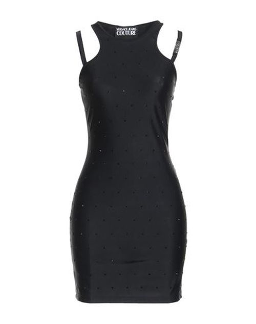 Woman Mini dress Black Size L Polyester, Elastane