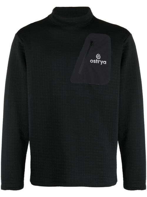 Tessellate logo-print sweatshirt - Black