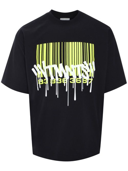 Graffiti Big Barcode T-shirt - Black