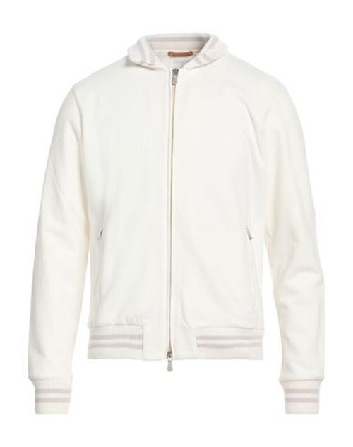 Platinum Man Sweatshirt Off white Size S Cotton, Cashmere