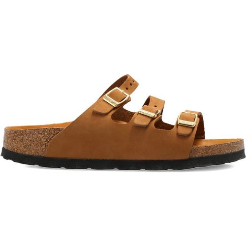 Birkenstock Florida Hex Mink, Nubuck Leather