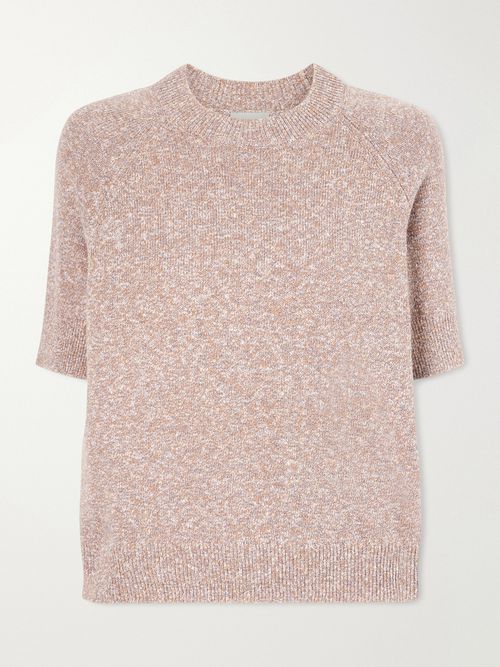 Cotton And Linen-blend T-shirt - Sand