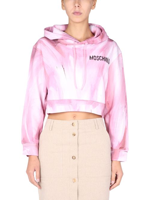 Art Theme Cropped Sweatshirt