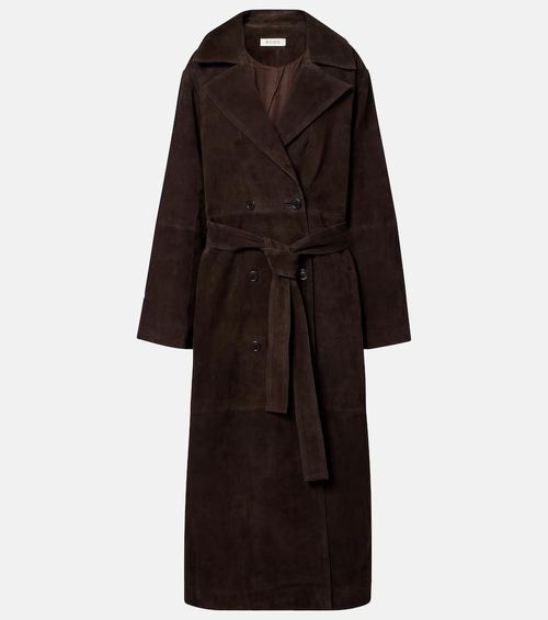Róhe Belted suede wrap coat