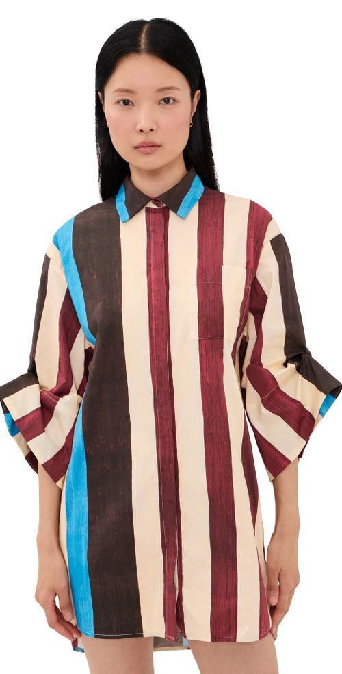 Nico Mini Dress Caffe Stripe