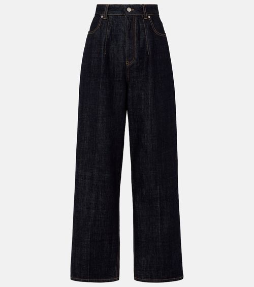 High-rise straight jeans