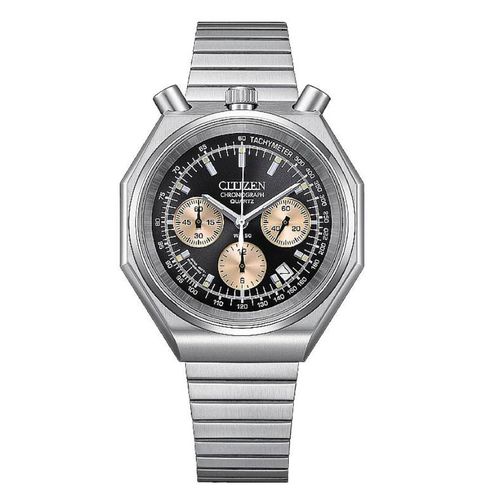 Tsuno Chronograph Quartz Black Dial Mens Watch AN3700-54E