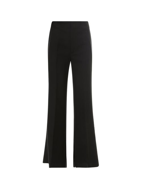 Asymmetric-hem belted blazer - Black