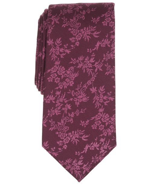 Men's Camaret Floral Tie - Wine