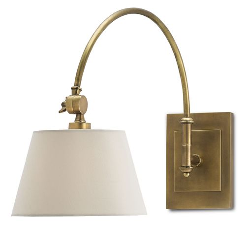 Antique Brass One Light Wall Sconce from the Ashby Collection