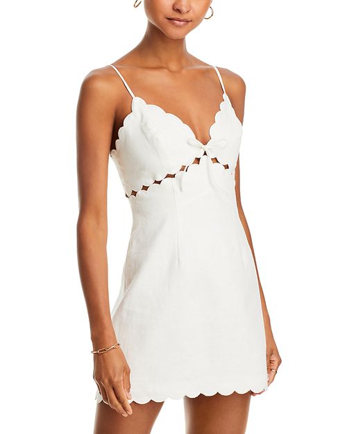 Sydow Scalloped Edge Mini Dress