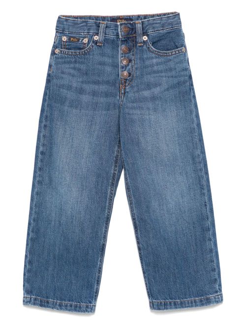 Logo-patch jeans - Blue