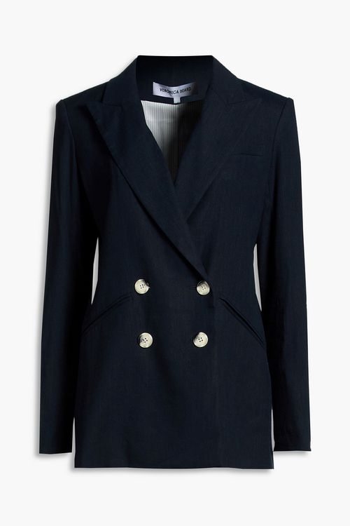 Dale Dickey double-breasted linen blazer - Blue - US 00
