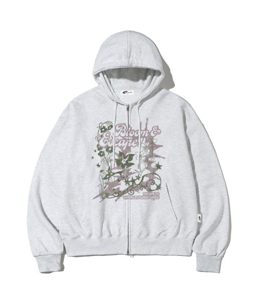 Bloom ESCF Print Two-Way Hoodie Zip-Up