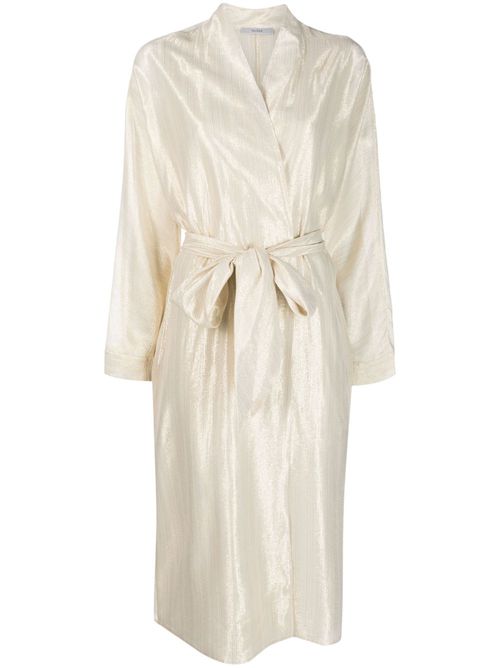 Metallic belted trench coat - Neutrals