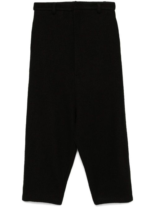 Drop-crotch trousers - Black