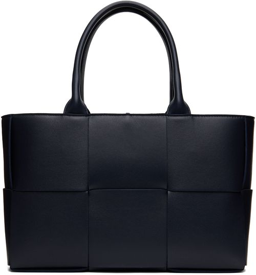 Bottega Veneta Navy Small Arco Tote