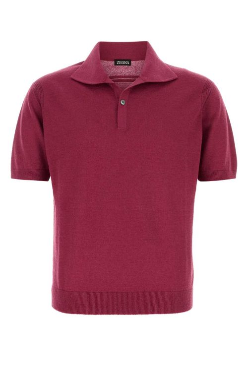 Silk Polo Shirt — Purple