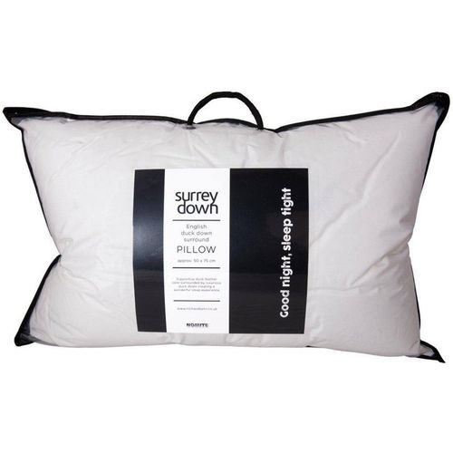 Surrey down Unisex Duck Down Surround Pillow in White