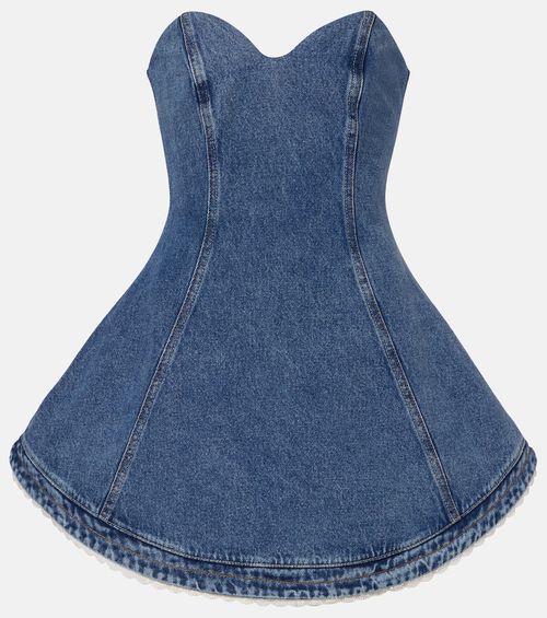 Denim bustier dress