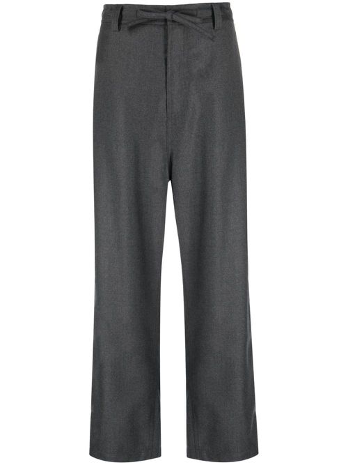 Straight-leg wool trousers - Grey