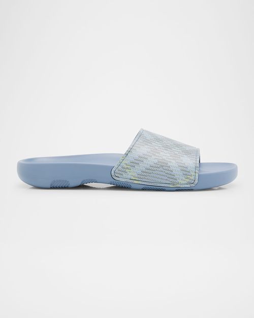Men's Check Slide Sandals