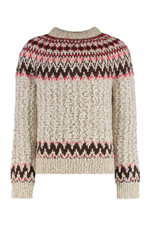Wool-Blend Jacquard Sweater