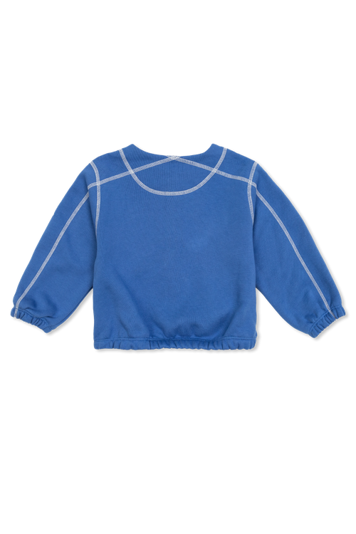 Jacket With Trimming, Unisex, Blue