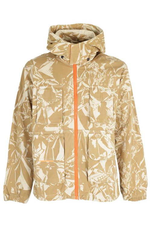 Crinkle Camo Cargo Jacket
