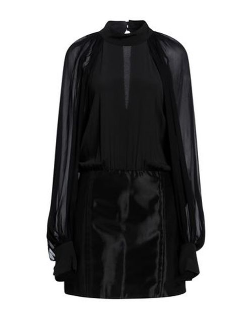 Mvp Wardrobe Woman Mini dress Black Size 6 Acetate, Silk