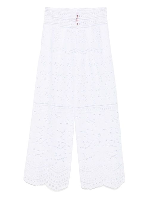 Ermanno Scervino broderie anglaise trousers - White