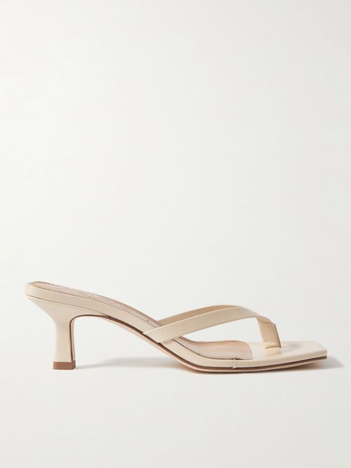 Wilma Leather Sandals - Cream