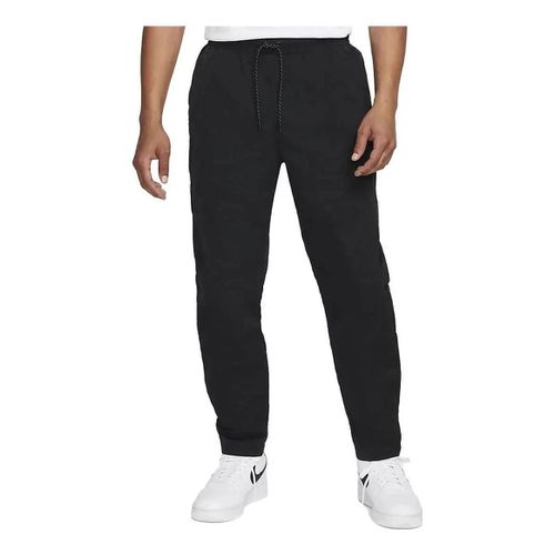 Men's Sportswear Tech Essentials Pants Black Drawstring Waist KFC346