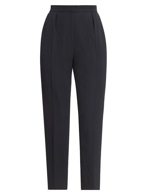 Women's Grain De Poudre Wool Pants - Noir