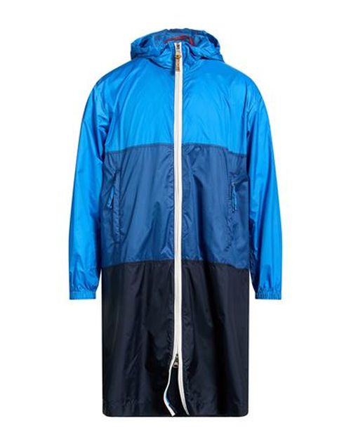 Man Overcoat & Trench Coat Azure Size 2 Polyester