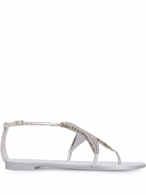 Almathea flat sandals - Silver