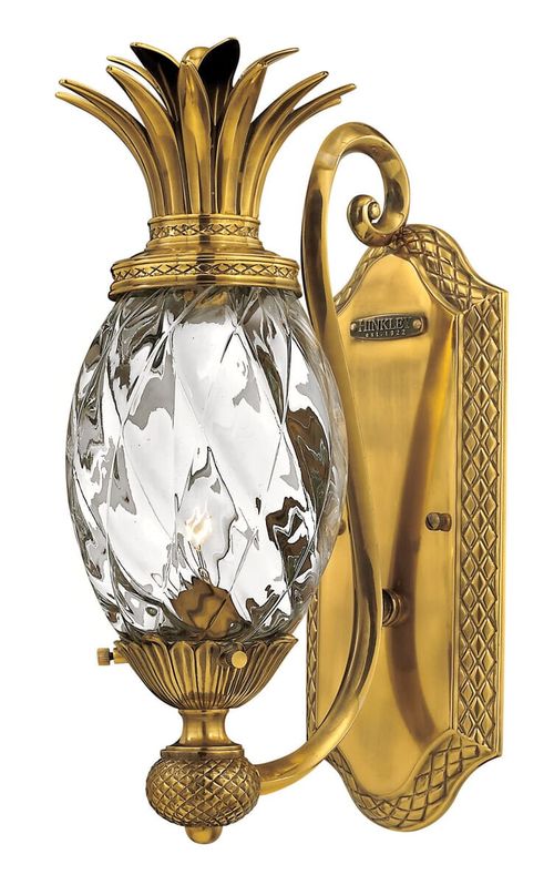 Burnished Brass LED Wall Sconce from the Plantation Collection