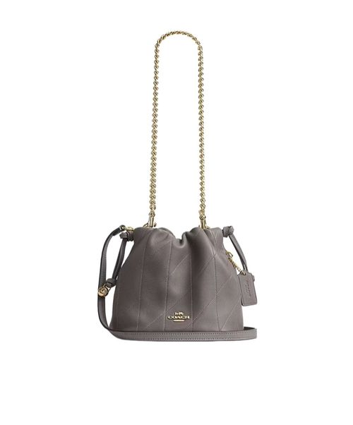 FAYE MINI DRAWSTRING BAG WITH QUILTING