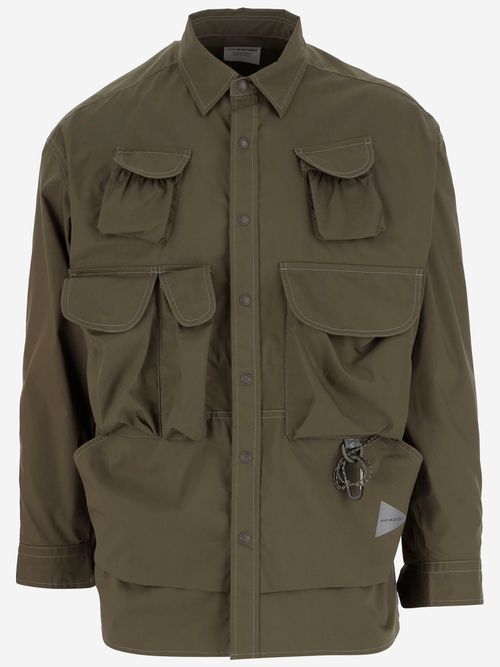 Multi Pocket Cotton Blend Shirt