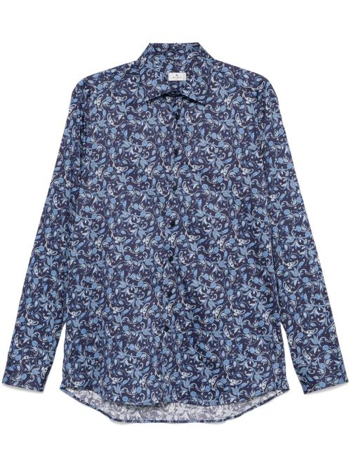 Paisley-print shirt - Blue