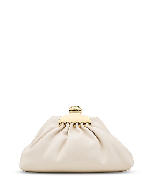 The Glam Claw Clip Leather Clutch