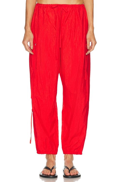 Brandon Maxwell Scout Cargo Pant in Red - Red. L also in