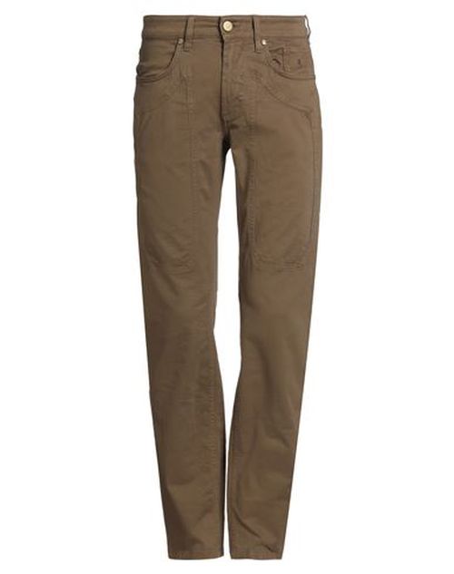 Man Pants Khaki Size 30 Cotton, Elastane