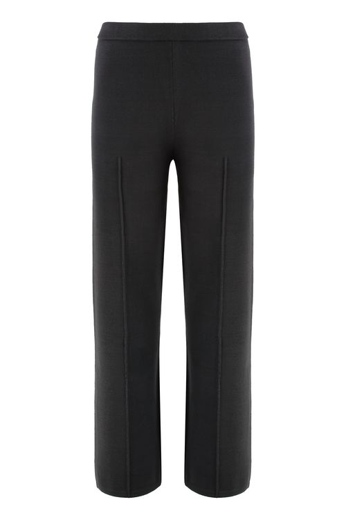 Women's Knit Trousers with Elastic Waist
