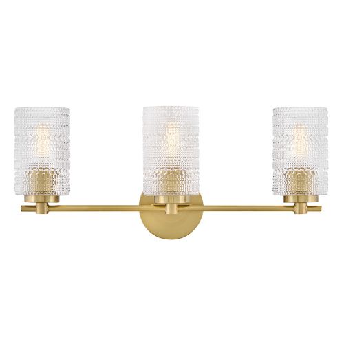 Lacquered Brass LED Bathroom Vanity Light from the Mabel Collection