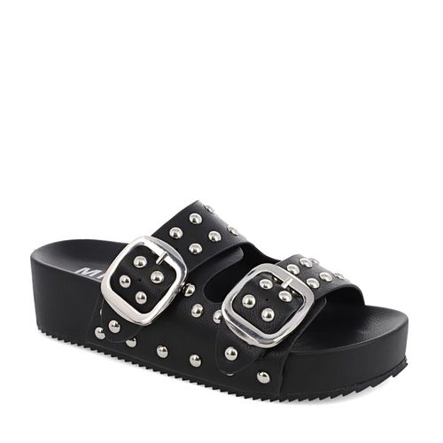 Women's Quennie Studded Platform Slide Sandals (Black)