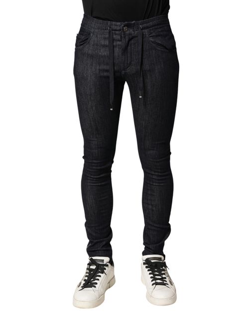 Dolce & Gabbana Black Cotton Stretch Skinny Denim Men Men's Jean