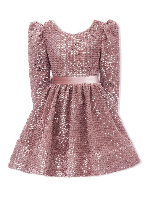 Merribrook bow sequin-embellished dress - Pink