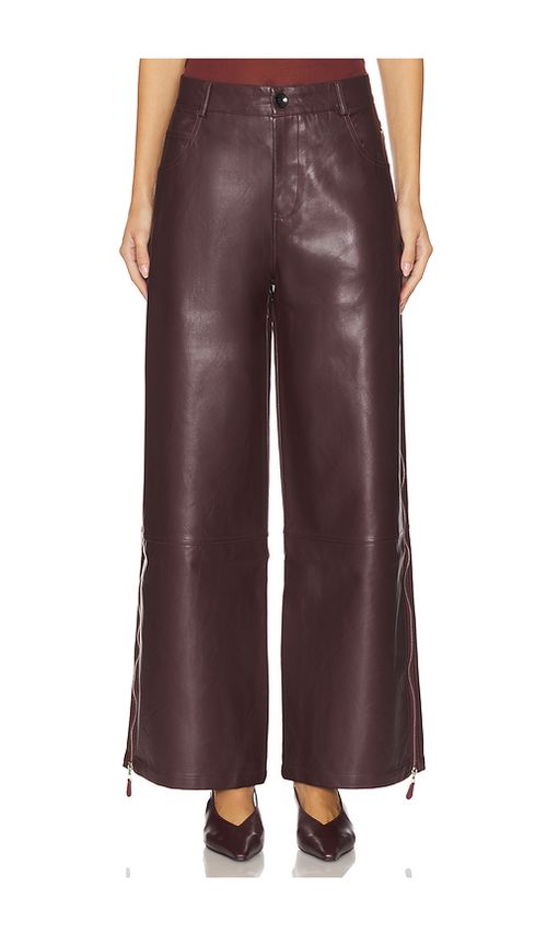 OSIS STUDIO Norma Pant in Burgundy. XS also in L