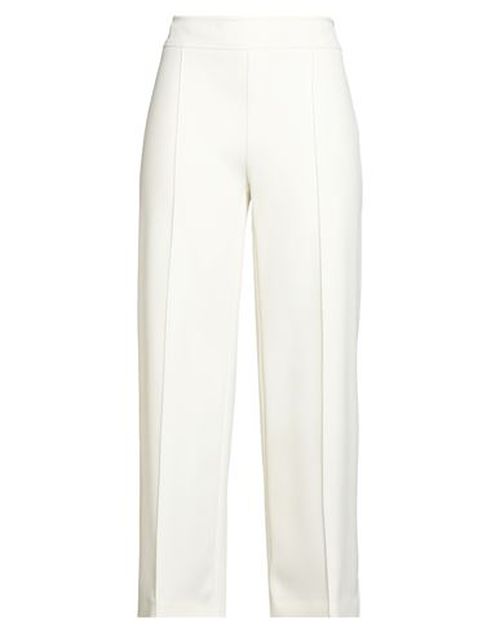 Woman Pants Cream Size 8 Polyester, Elastane
